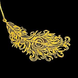 ✨Beautiful Vintage Lucky Feather Bookmark